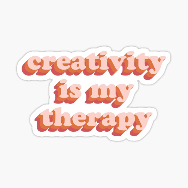 Item preview, creativity is my therapy colorful designed and sold by danielalorenzo.
