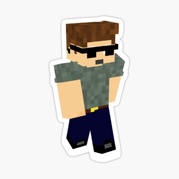 Fundy Minecraft Skin Sticker for Sale by rylee2020