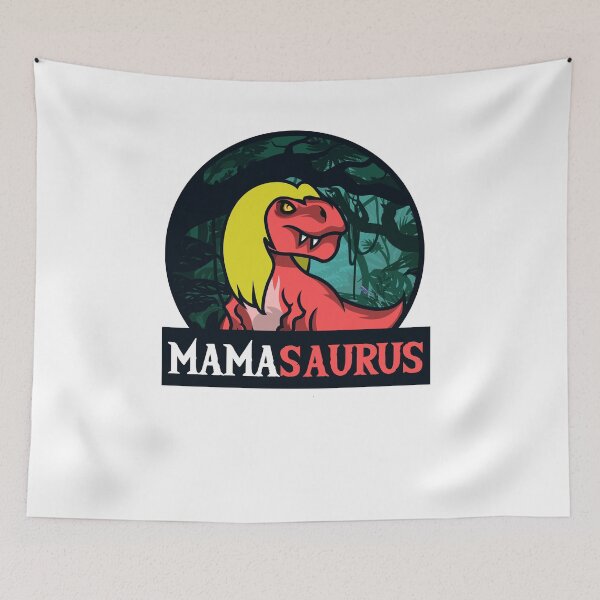 Item preview, Mamasaurus  Dinosaur Funny Mama Saurus Family Matching T-Shirt designed and sold by TheFlipRepublic.