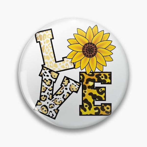 Item preview, LOVE Sunflower, Cheetah and Leopard Print letters designed and sold by WOW TeesAndThings.