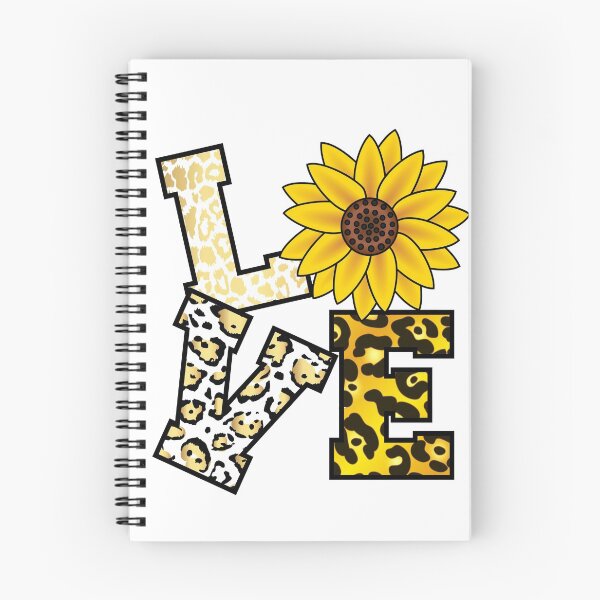 Item preview, LOVE Sunflower, Cheetah and Leopard Print letters designed and sold by WOW TeesAndThings.