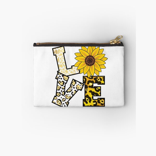 Item preview, LOVE Sunflower, Cheetah and Leopard Print letters designed and sold by WOW TeesAndThings.