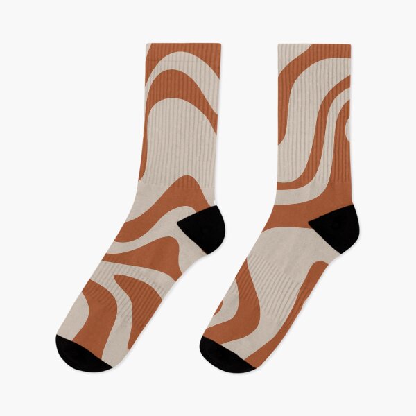 Item preview, Liquid Swirl Retro Abstract Pattern in Rust Clay and Putty designed and sold by kierkegaard.