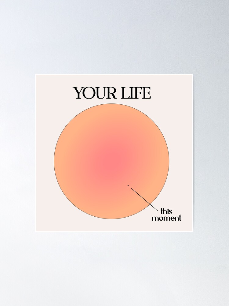 Alternate view of Your Life vs This Moment Visualization Poster