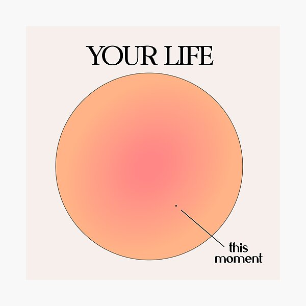 Your Life vs This Moment Visualization Photographic Print
