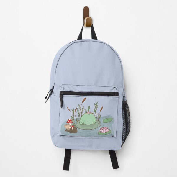 Item preview, Frog in pond- with flower hat designed and sold by WeebtrashArt.