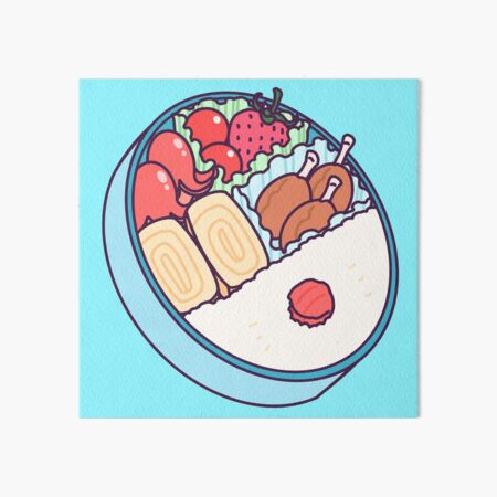 Japanese Kawaii Bento Box | Art Board Print