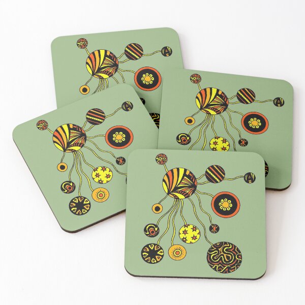 Item preview, Spores in Red Orange and Yellow  designed and sold by Heatherian.