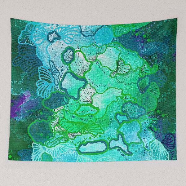 Item preview, Blue Mermaid Garden 2 designed and sold by Lois Gardiner.