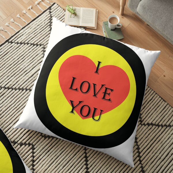 I LOVE YOU Floor Pillow