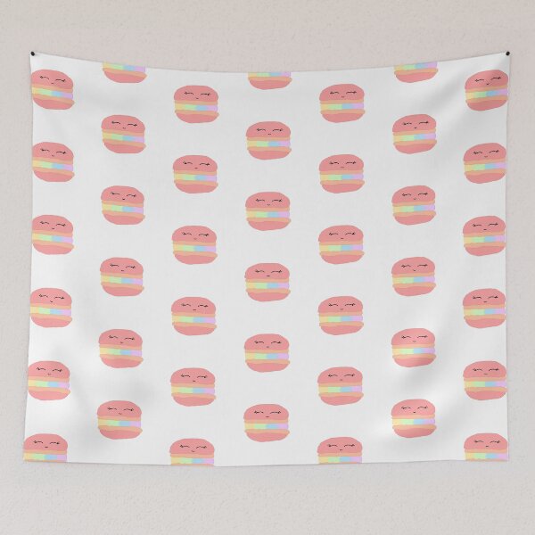 Item preview, Cute Face Pastel Rainbow Macaron designed and sold by designsbyad.