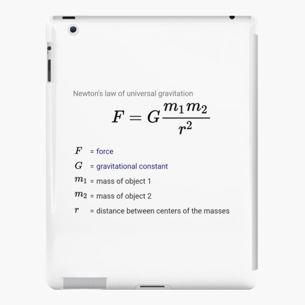 Newton&#39;s law of universal gravitation iPad Snap Case