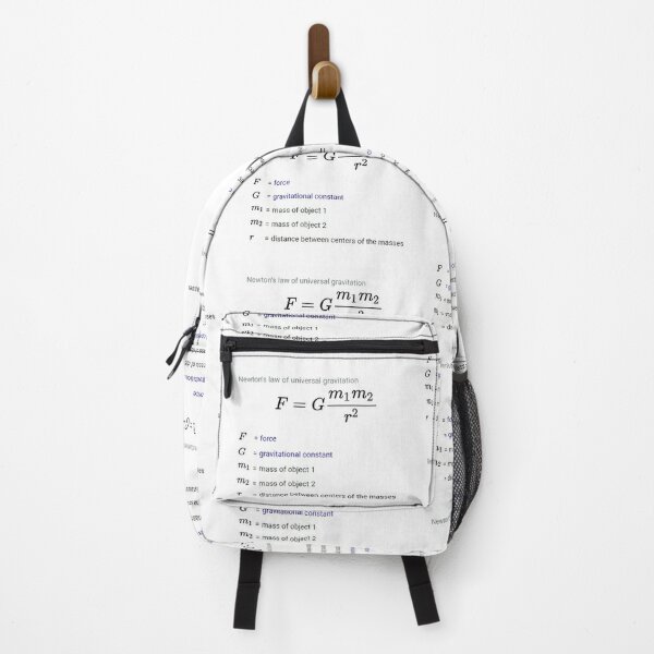 Newton&#39;s law of universal gravitation Backpack