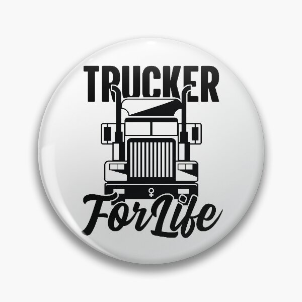 Item preview, Trucker For Life Female Semi Driver Hauling Tractor Trailers designed and sold by GravitiTees.