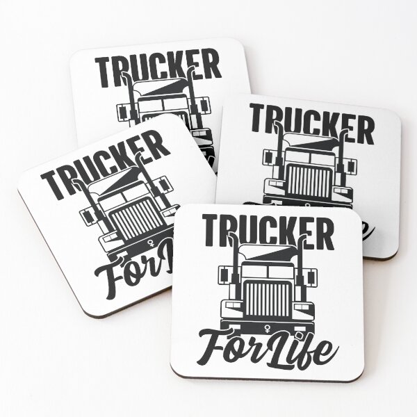 Item preview, Trucker For Life Female Semi Driver Hauling Tractor Trailers designed and sold by GravitiTees.