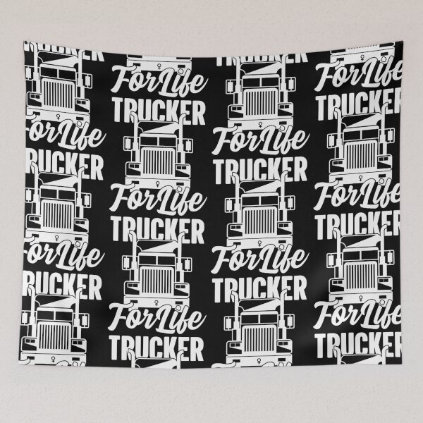 Item preview, Trucker For Life Hauling Tractor Trailers Female Semi Driver designed and sold by GravitiTees.