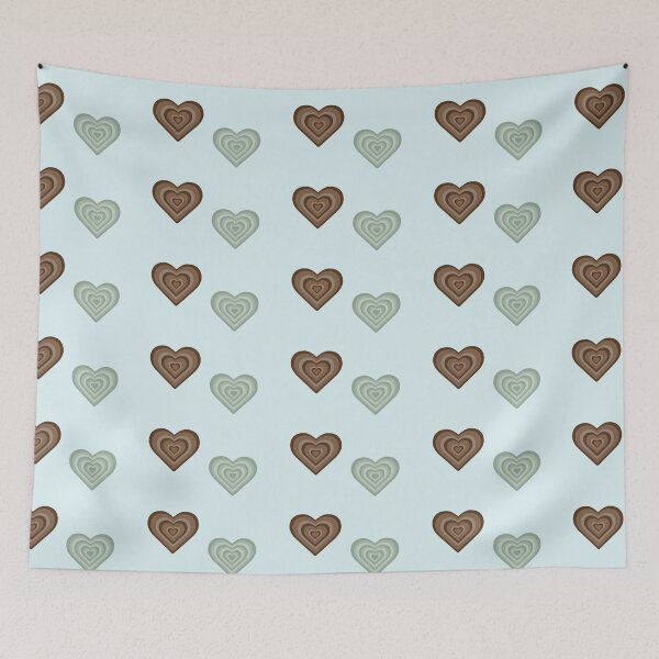 Item preview, brown and sage heart  designed and sold by jordanmaking.