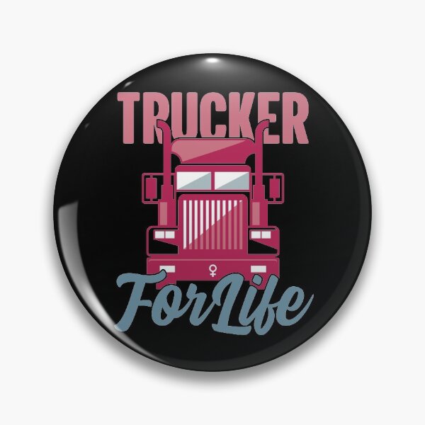 Item preview, Trucker For Life Female Semi Driver Hauling Big Rigs designed and sold by GravitiTees.