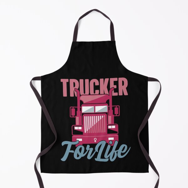 Item preview, Trucker For Life Female Semi Driver Hauling Big Rigs designed and sold by GravitiTees.