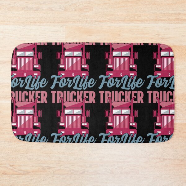 Item preview, Trucker For Life Female Semi Driver Hauling Big Rigs designed and sold by GravitiTees.