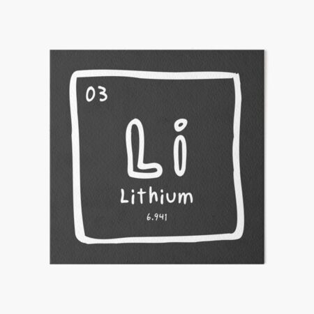Element 03: Lithium Art Board Print