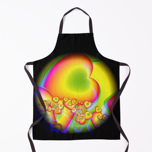 Item preview, Hippy Hearts | Vibrant Yellow and Pink Fractal | Vibrant Fractal Art designed and sold by JillyJ05.