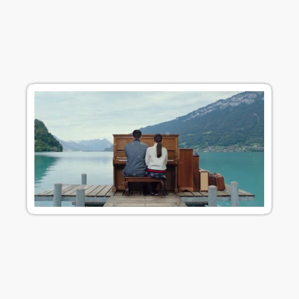 Piano Scene Sticker