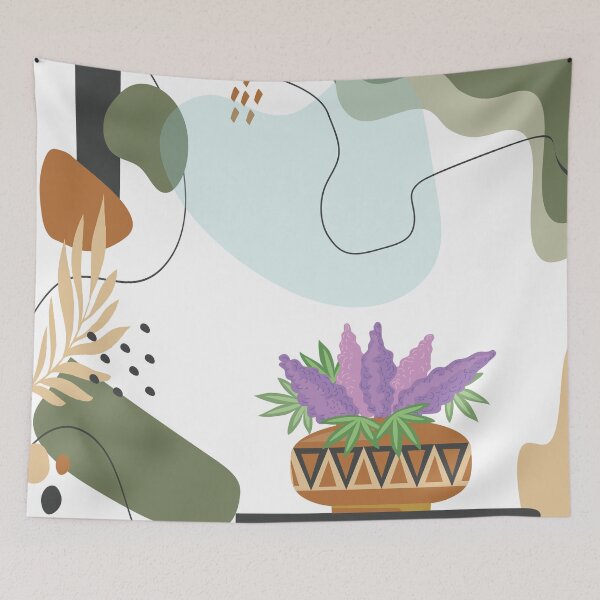 Item preview, Vase with flowers pattern designed and sold by Doucheka.