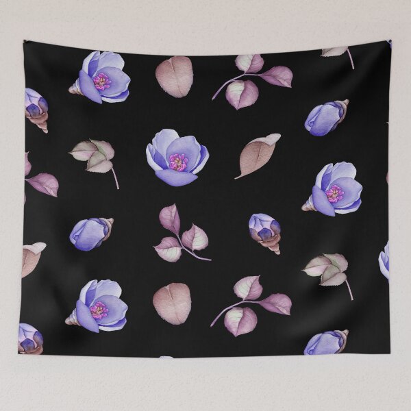 Item preview, Watercolor Blue Flowers Collection designed and sold by Pavnud.