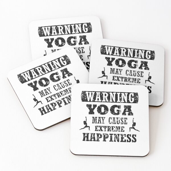 Item preview, Yoga causes Happiness I Funny sayings for yogis yoga teacher T-shirt designed and sold by surfingfun.