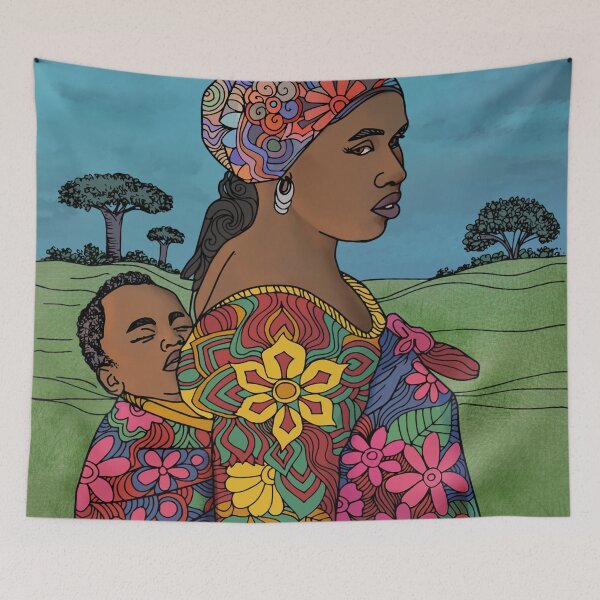 Item preview, Beautiful African Mom and Baby designed and sold by CassyColor.