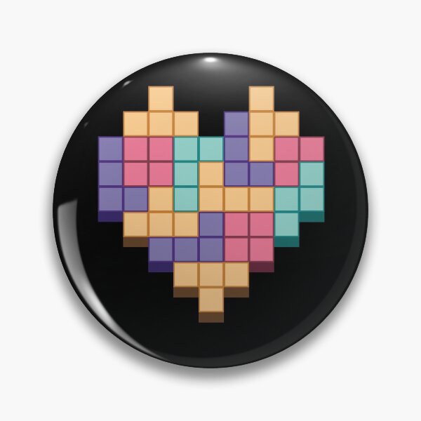 Item preview, Black heart game designed and sold by BubbleMerchON.