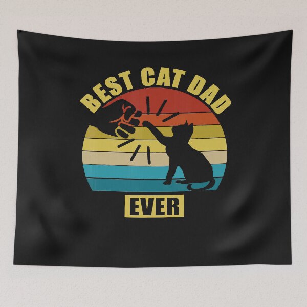 Item preview, Best cat dad ever T-Shirt designed and sold by Lukifo-Caster.