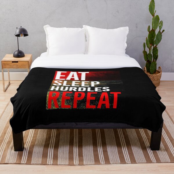 Item preview, eat sleep hurdles repeat designed and sold by Chitrogiri.