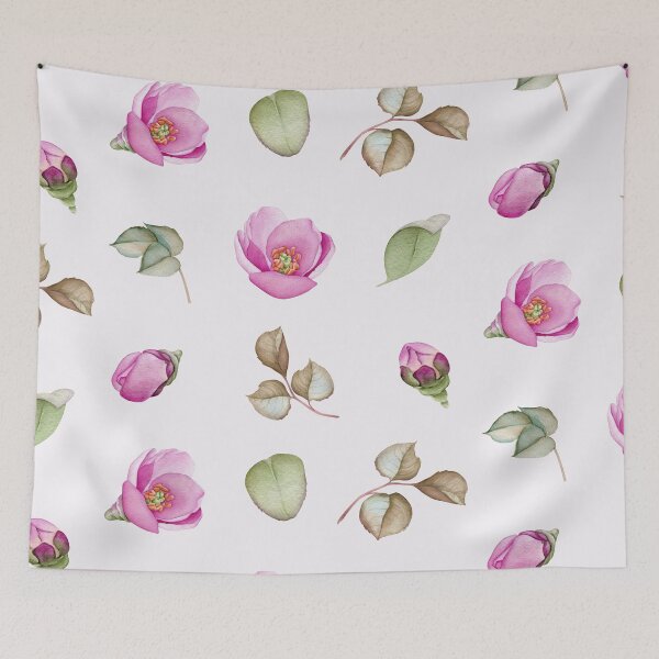 Item preview, Watercolor Pink Flowers Collection designed and sold by Pavnud.