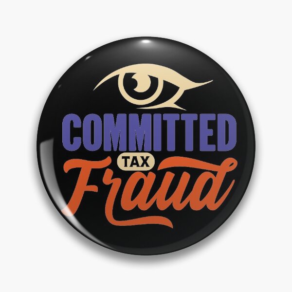 Item preview, Eye Committed Tax Fraud | Humorous Financial Meme designed and sold by GravitiTees.