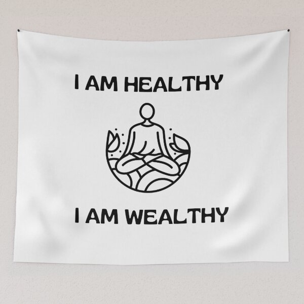 Item preview, I am healthy I am wealthy  designed and sold by NikitaAg.