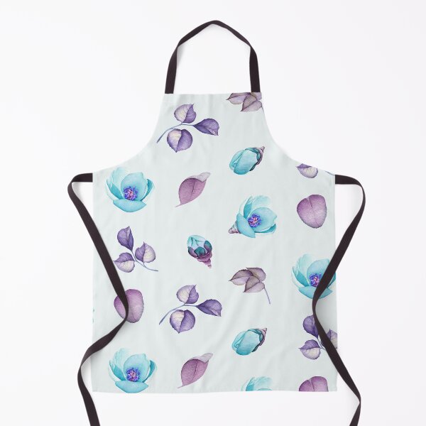 Item preview, Watercolor Turquoise Flowers Collection designed and sold by Pavnud.