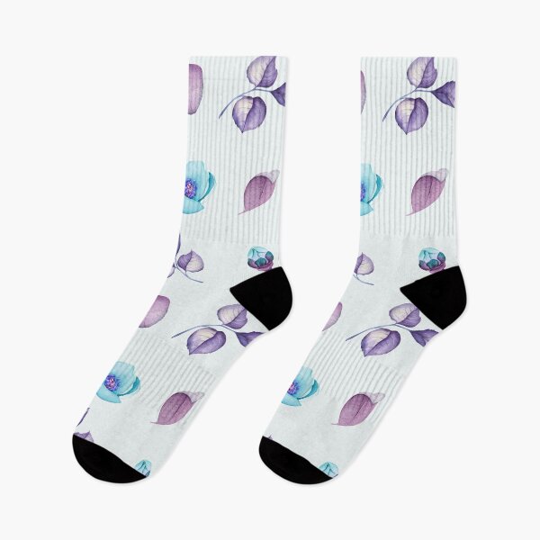 Item preview, Watercolor Turquoise Flowers Collection designed and sold by Pavnud.
