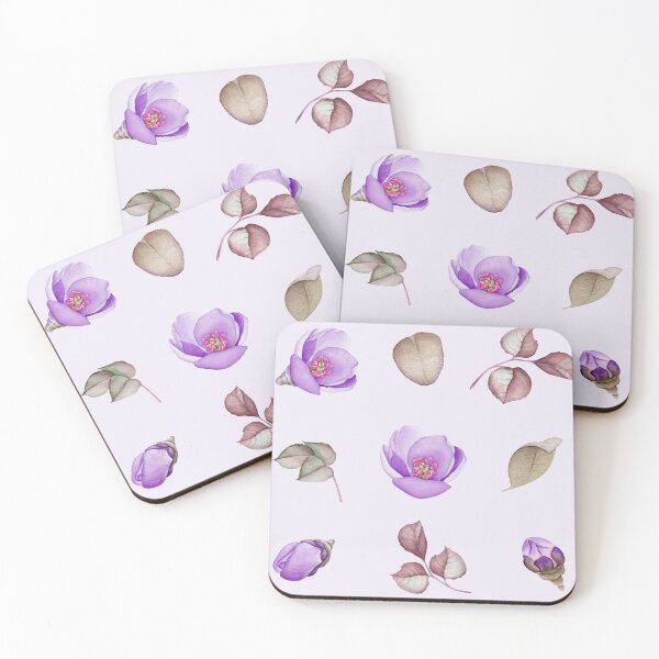 Item preview, Watercolor Violet Flowers Collection designed and sold by Pavnud.