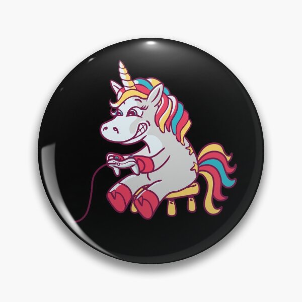 Item preview, Gaming unicorn designed and sold by BubbleMerchON.
