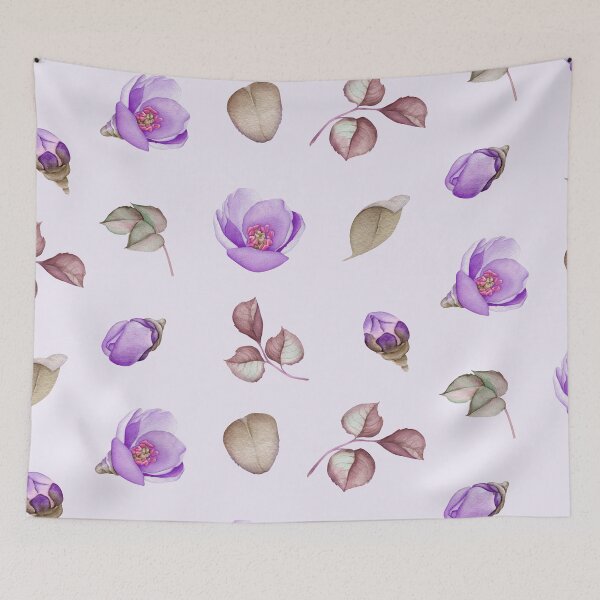 Item preview, Watercolor Violet Flowers Collection designed and sold by Pavnud.