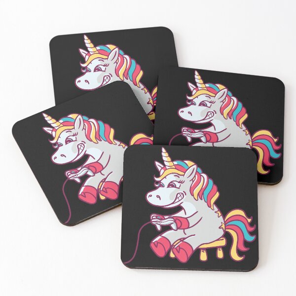 Item preview, Gaming unicorn designed and sold by BubbleMerchON.