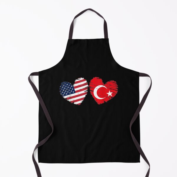 Item preview, Usa Turkey Flag Heart Valentines Day Turkish American designed and sold by lolahomya.