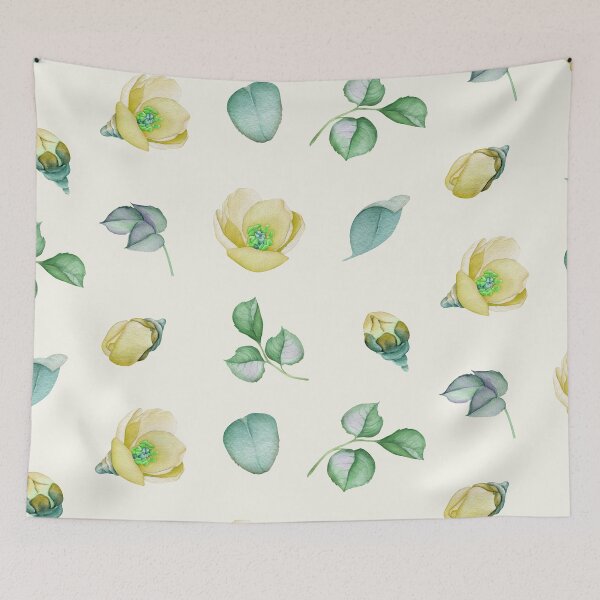 Item preview, Watercolor Yellow Flowers Collection designed and sold by Pavnud.