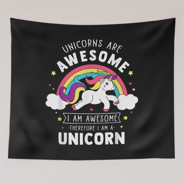 Aperçu de l'œuvre Unicorns Are Awesome I'm A Unicorn - Funny Rainbow Gift T-Shirt créée et vendue par Lukifo-Caster.