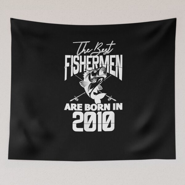 Item preview, Fishing Birthday The Best Fishermen Are Born In 2010 designed and sold by lolahomya.