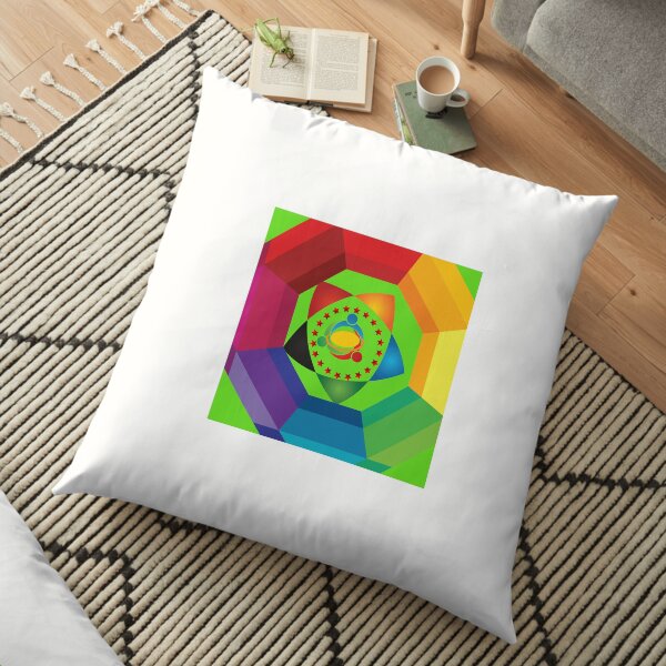 Colourfull art Floor Pillow
