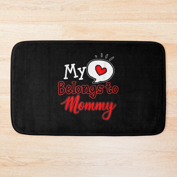 Item preview, My Heart Belongs To Mommy Cute And Funny Valentine designed and sold by lolahomya.