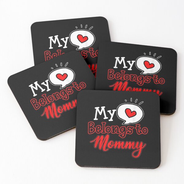 Item preview, My Heart Belongs To Mommy Cute And Funny Valentine designed and sold by lolahomya.